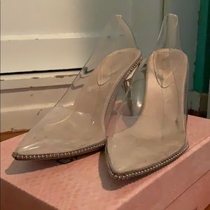 Forever 21 clear heels 👠